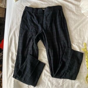 Babaton Jimmy Pant Plaid Dark Green Trousers Dress Pants Size 4